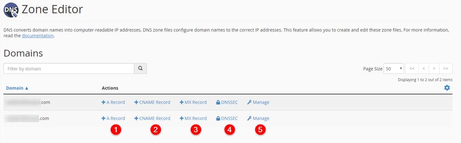 cPanel Zone Editor | Hostwinds