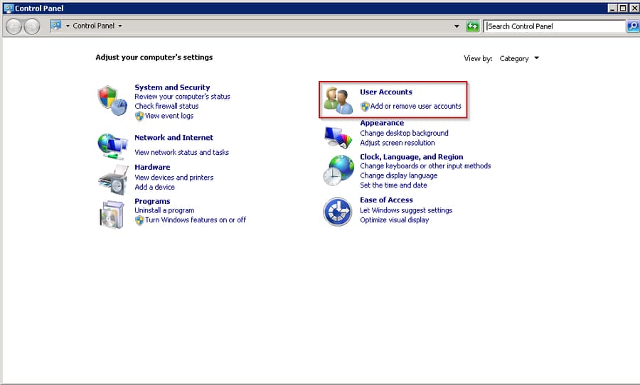 Cómo cambiar su contraseña en Windows Server 2008 | Hostwinds