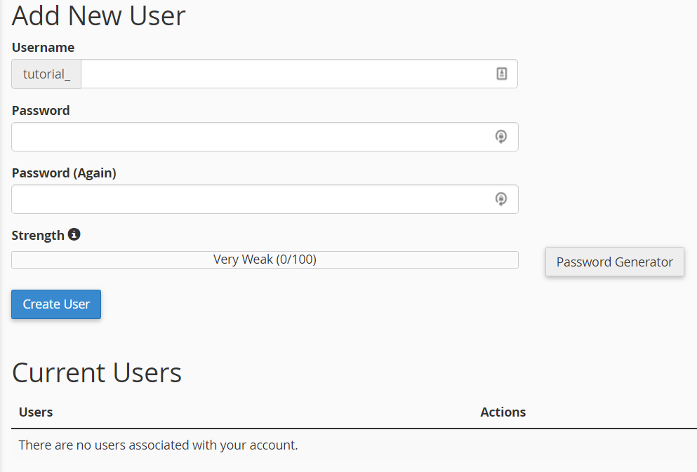MySQL Databases And Users Overview Hostwinds