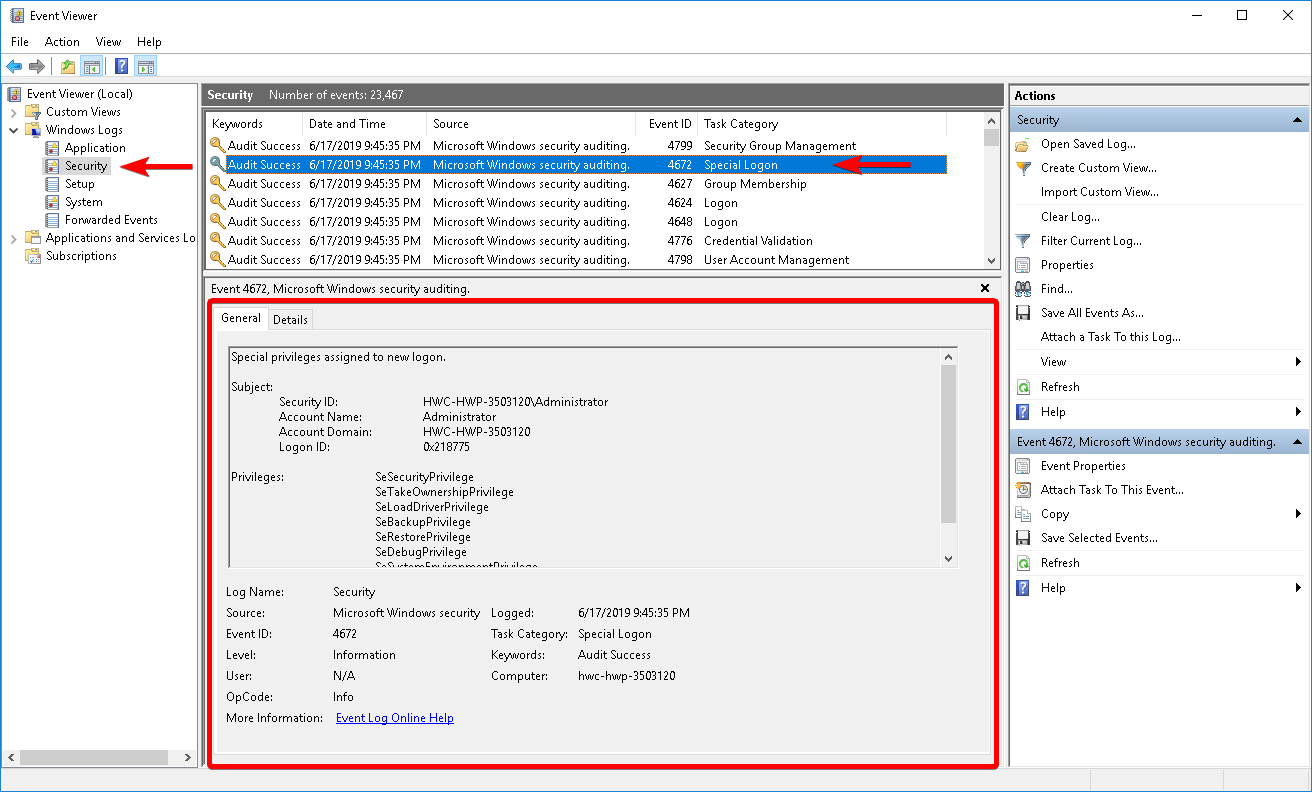 How to Review Login Events in a Windows Server Hostwinds