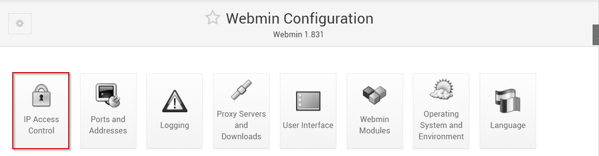 Restrict Webmin access by IP | Hostwinds