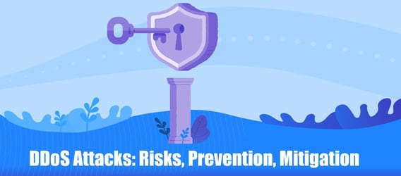 O que é um ataque de DDoS?Riscos, prevenção, mitigação Imagem em destaque