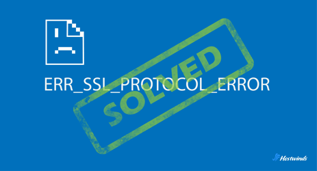 err_ssl_protocol_error- 원인 및 수정 나타난 그림