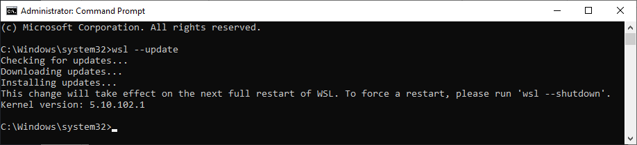 Run Linux commands from cmd.exe prompt in Windows 10