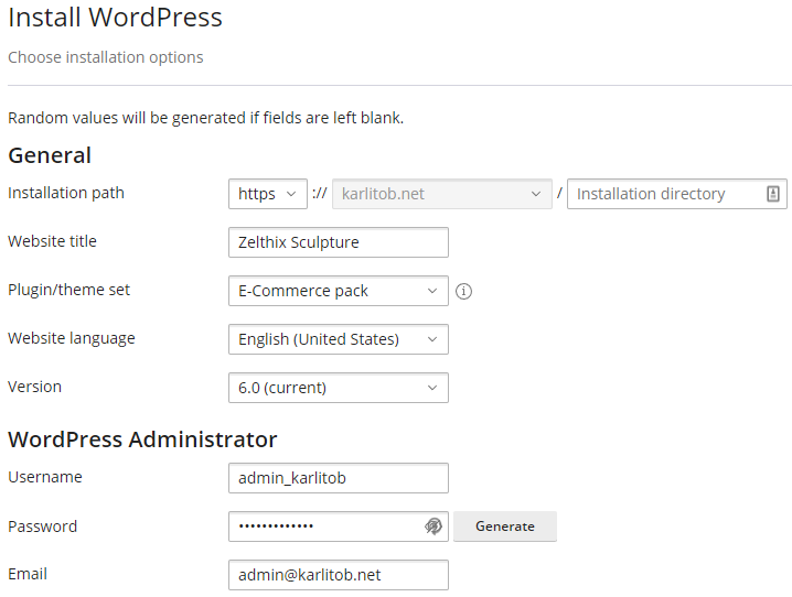 Creazione di un sito WordPress per una piccola impresa